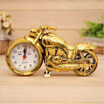 Cool Motorcycle Model Quartz Movement Alarm Clock Desktop Office Home Decoration • $11.53