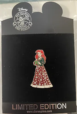 Disney Little Mermaid Ariel LE 250 Pin Pave Holiday Crystal • $80.99