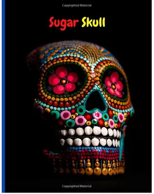 Sugar Skull Coloring Book Training Meditation Anti-Stress Creative Gift Kids Fun • £6.99