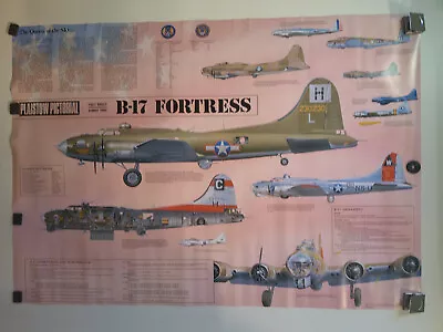 PLAISTOW PICTORIAL #C37 PICTORIAL FACTSHEET No.2 B-17 FORTRESS POSTER 25 X35  • $24.99