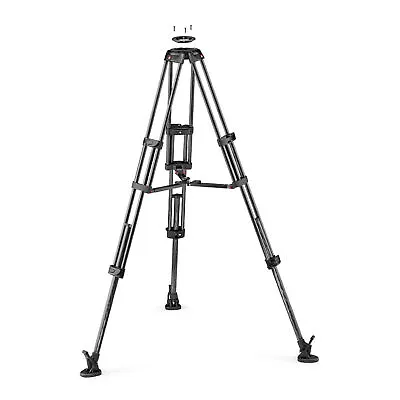 $549.99 • Buy Manfrotto Carbon Fiber Twin Leg Video Tripod With Middle Spreader