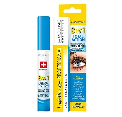 Eveline Eyelash Serum Conditioner Mascara Base Lash Primer Growth Serum 8 In 1 • £6.29