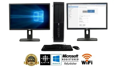 $404.66 • Buy HP Desktop Computer🚩32GB 2TB SSD Quad Core I7 🚩Win 10 Pro PC 24  Dual LCD WIFI