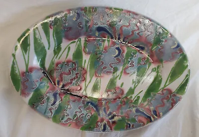 DARTINGTON Pottery Janice TCHALENKO Large Platter IRIS PATTERN  • £175.11
