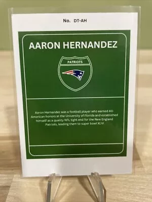 Aaron Hernandez New England Patriots Downtown Rare Custom • $19.99