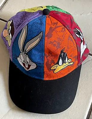Movie World Warner Bros Looney Tunes Baseball Cap Hat Snap Back Adjustable Youth • $27