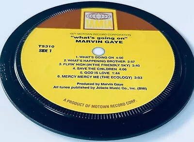 Marvin Gaye - Vinyl Record Label Coaster. Tamla Motown.  Popsters • £5