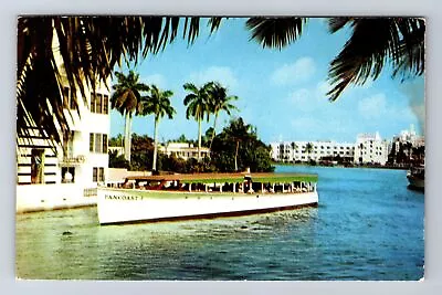 Miami Beach FL-Florida Sightseeing Boat On Lake Pancoast Vintage Postcard • $7.99