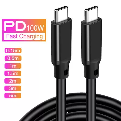 PD 100W 5A USB C To Type C USB3.2 Data Charger Cable Fast Charging 2M 3M 5M Long • $13.66