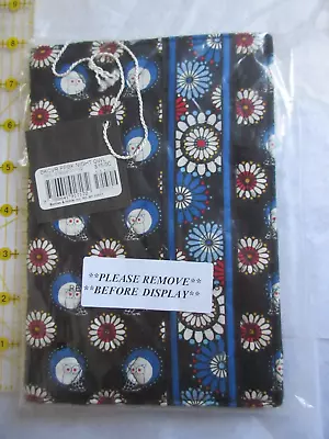 Vera Bradley NIGHT OWL Book Cover New NIP/WT Flowers/Owls Blue/White/Red/Black • $10.49