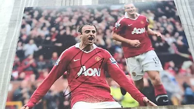 Dimitar Berbatov Man Utd Hand Signed 12 X 8 Photo Manchester United Coa 3 • £21.99