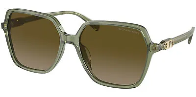 Michael Kors Jasper Women's Green Transparent Geometric Sunglasses MK2196F394413 • $44.99