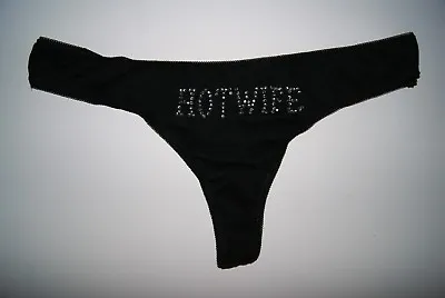 Hotwife Queen Of Spades QOS Cuckold BBC Diamante Thong Panties Underwear  • £14.95