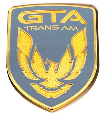 $59.95 • Buy 1987-1990 Pontiac Trans Am GTA Gunmetal Gray Front Bumper Emblem *10052379