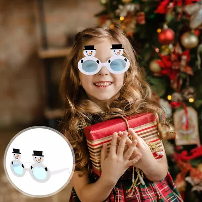  Christmas Snowman Glasses Frame Festival Eyeglasses For Prom • £7.58