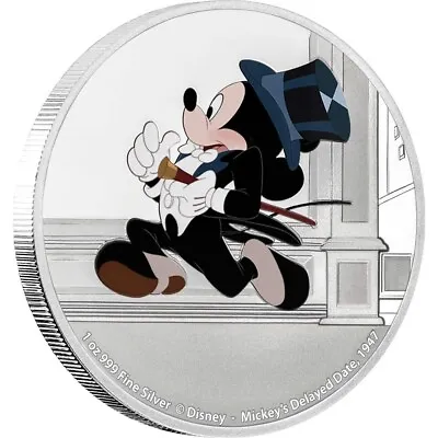 2017 Mickey Mouse Through The Ages Delayed Date 1 Oz Pure Silver Coin • $119.99