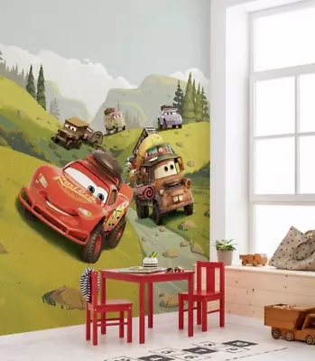 Wallpaper For Boy's Bedroom Disney Cars Easy To Install Lightning Mcqueen Matter • £88.99