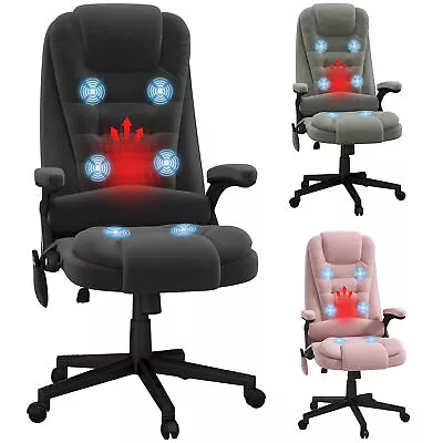 Massage Office Chair With 6 Points Heat Velvet Executive Office Chair • $165.99