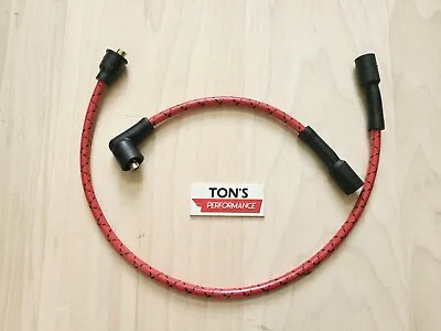 Cloth Spark Plug Wires Red Black Harley 95-03 Sportster 883 1200 Replacement Set • $27