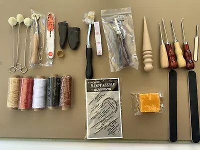 Upholstery Repair Kit Leather Craft Tools Leather Hand Sewing Needles 25 Items • £13.25