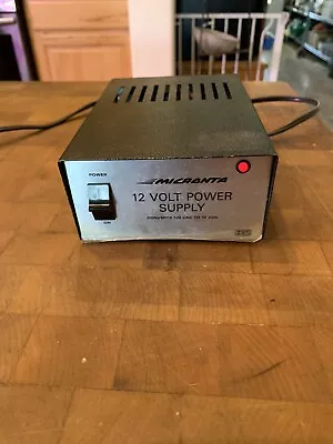 Vintage MICRONTA 12 Volt POWER SUPPLY Model No. 22-127D RADIO SHACK Tandy Corp. • $17.18