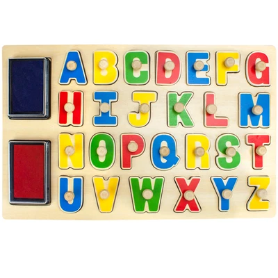 $31.99 • Buy Puzzle Stampers - Peg Puzzle & Stamping Set Kids Learn Alphabet Letters Spelling