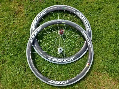 Zipp 303 Front & 404 Rear Carbon Clincher Rim Brake Wheelset • £400