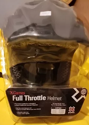 VTG Bell X Games Full Throttle BMX Helmet Head Size 22 - 22 7/8  Black New. • $69.99