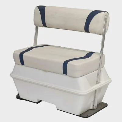G3 Boat Flip Flop Cooler Seat | White Blue Plastic Vinyl 70 Quart • $641.65