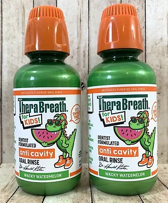 $19.49 • Buy 2x Kids' TheraBreath Anti-Cavity Oral Rinse Wacky Watermelon 10oz Exp 01/2025