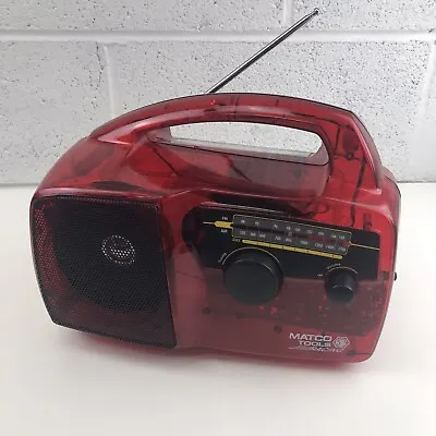 $74.95 • Buy Baygen Free Play Hand-Crank AM/FM Portable Radio In Red -  Matco Tools Racing 