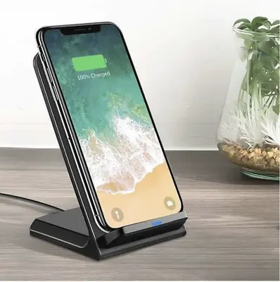 $8.95 • Buy 30W Qi Wireless Charger Fast Charge Stand Dock For IPhone 8 11 13 14 15 Samsung