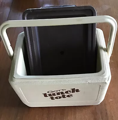 Gott Tote 6 Personal Cooler Ice Chest Model 1806 USA Vintage Brown And Tan • $21.99