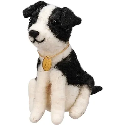 Primitives By Kathy Felt Border Collie Dog Holiday Critter Mice Ornament Puppy • $13.95