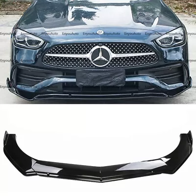 For Mercedes-Benz AMG35 AMG45 GT Front Bumper Lip Spoiler Splitter Glossy Black • $57