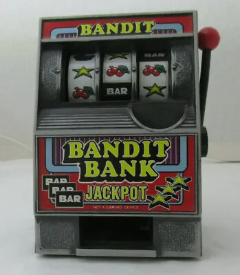$18 • Buy Slot Machine Mini Novelty Las Vegas One Armed Bandit Bank Jackpot Coin Bank 