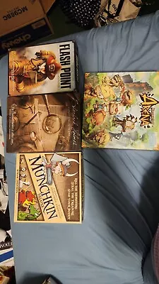 Board Game Lot - Flashpoint Munchkin Sherlock Holmes Krosmaster Arena • $40