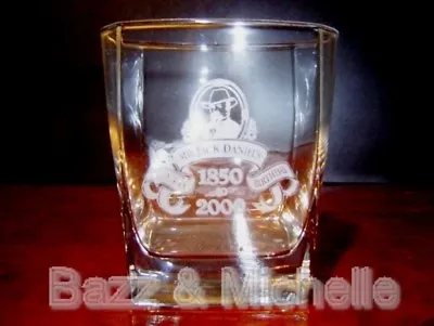 JACK DANIELS WHISKEY 150th BIRTHDAY ANNIVERSARY GLASS TUMBLER ~ BRAND NEW + RARE • $8.95