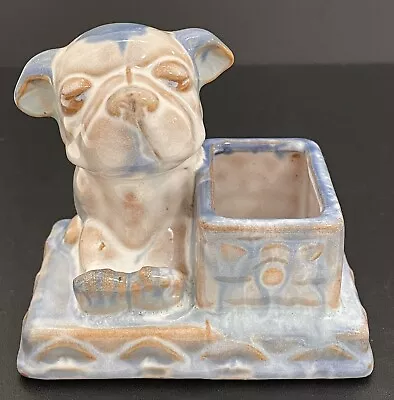 Vintage English Bulldog Ceramic Pottery Planter - Made In Japan • $24