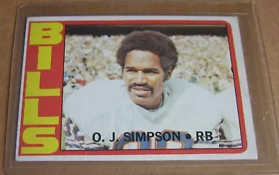 1972 Topps O J Simpson • $8