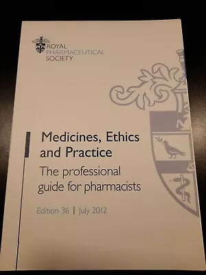 £4.99 • Buy Medicines, Ethics And Practice (2012) By Royal Pharmaceutical
