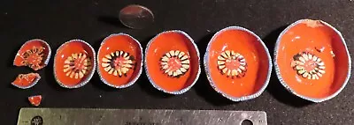 $10 • Buy Miniature Mexican Mexico Folk Art Clay Stacking Plate Plates Platter Set 5216