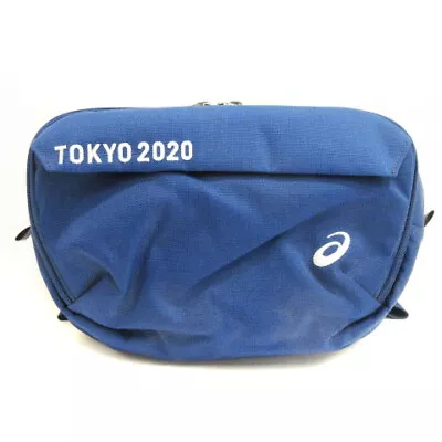 [Japan Used Bag] Asics Tokyo2020 Body Bag Shoulder Blue 230718E Gy11 Men Women • $114.13