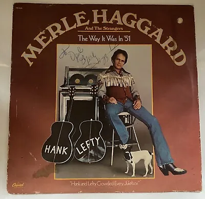 Merle Haggard Signed Autographed To Opal 12  Vinyl Album • $80