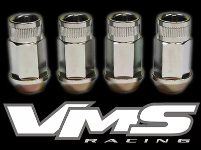 Vms Racing 8pc 44mm Premium Extended Wheel Lug Nuts 12x1.5 Gunmetal Silver Gs7 • $24.95