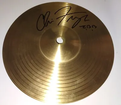 Chris Fryar Zac Brown Band Drummer Signed 8  Generic Drum Cymbal Proof Pic Rare • $120