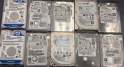 Lot Of Assorted 500GB 320GB 250GB 160GB 80GB 60GB   SATA 2.5   Hard Drive HDD • $450