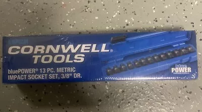 Cornwell Tools Blue Power CBPI2M 13pc. Metric Impact Socket Set 3/8  Drive • $79.95