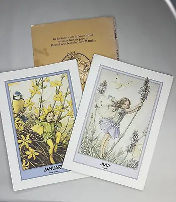 Cicely M Barker Calendar Fairy Prints From Flower Fairies Of The Wayside 1974 • £24.72