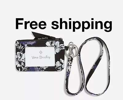 Vera Bradley ID Key FOB Change Purse & Lanyard Frosted Floral New FREE SHIP • $20.30